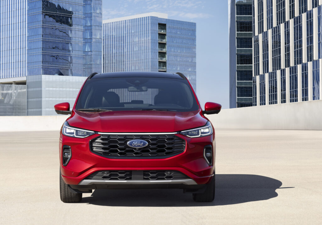 Red Hybrid Ford Escape ST Line
