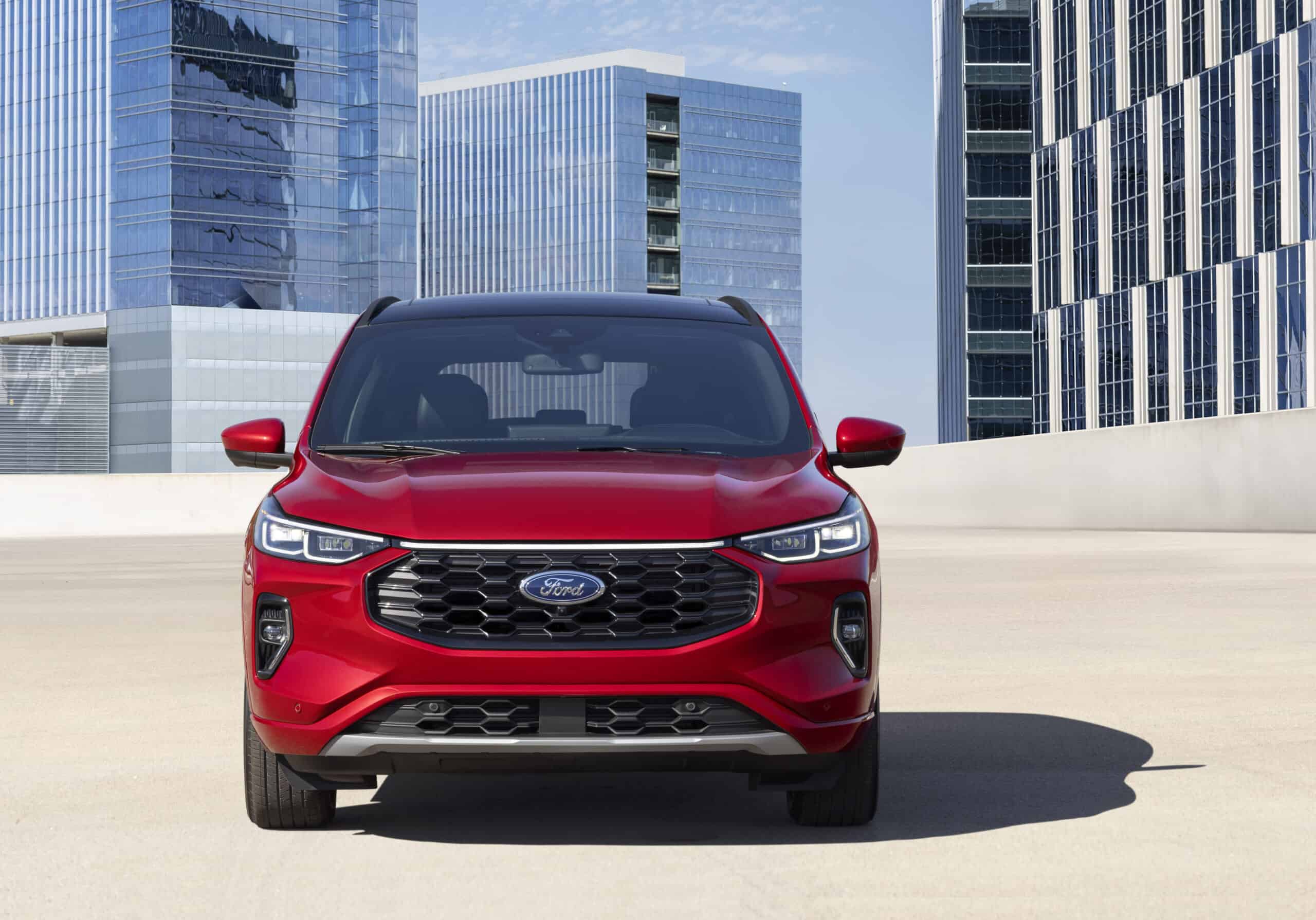 Red Hybrid Ford Escape ST Line