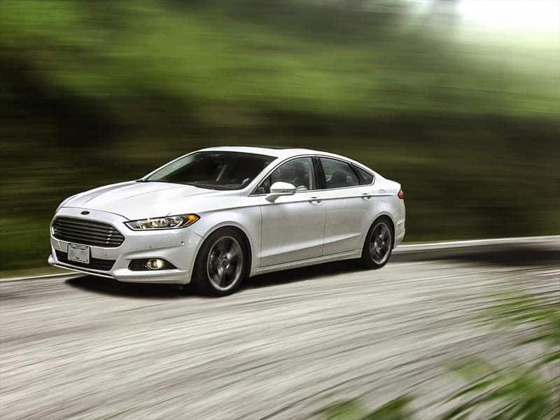 White Ford Fussion Hybrid Lineup
