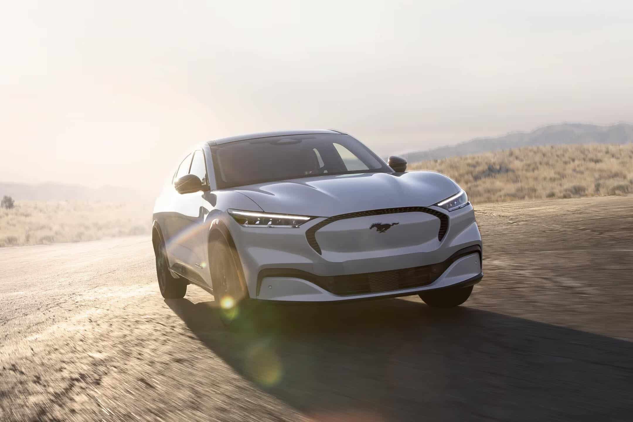 White Ford Mach-E - Electric Ford Cars