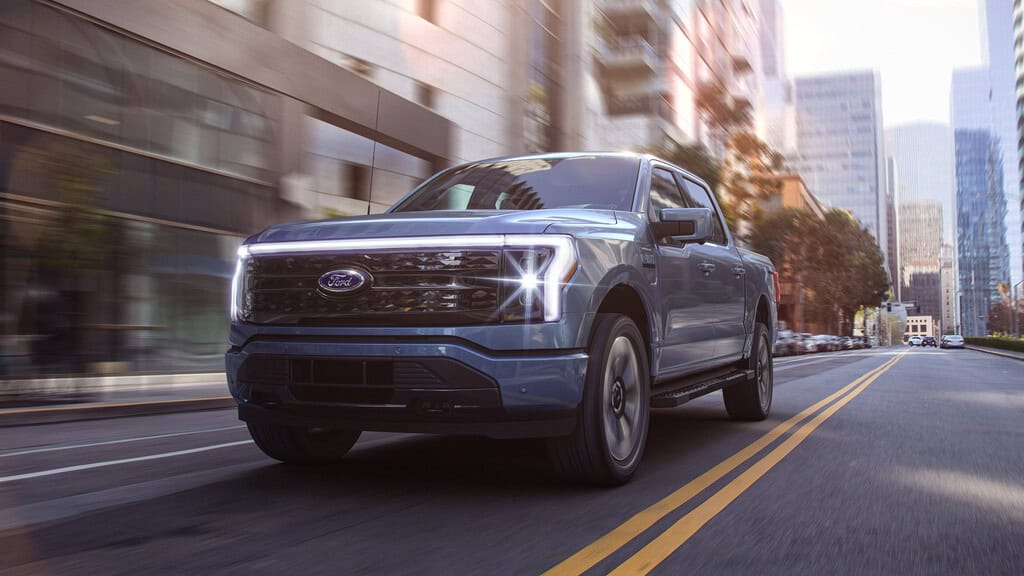 2022 Ford F-150 Lightning Platinum. Pre-production model